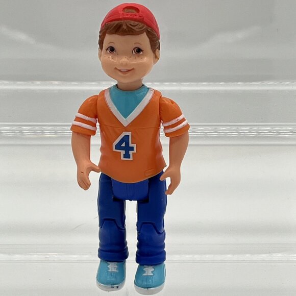 Fisher-Price Loving Family Dollhouse Boy Brother Doll Figure Baseball Cap 2002 - Picture 1 of 6